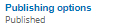 8. Publishing Options 
